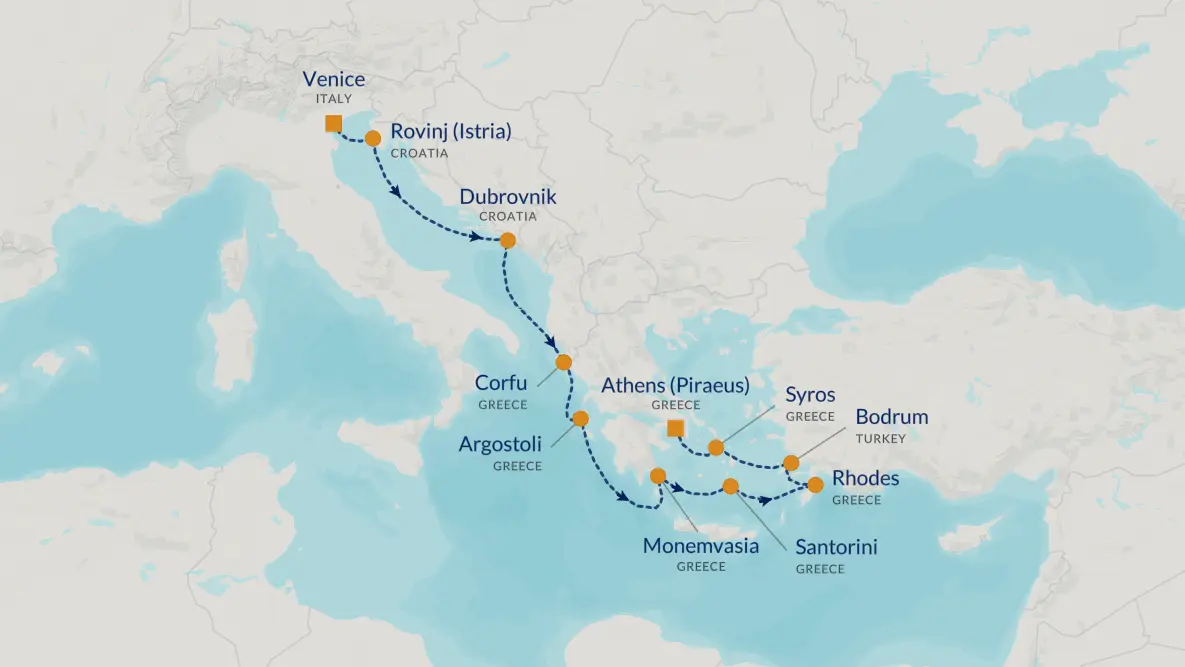 2028 Luxury Cruise: Croatia, Greece & Turkey